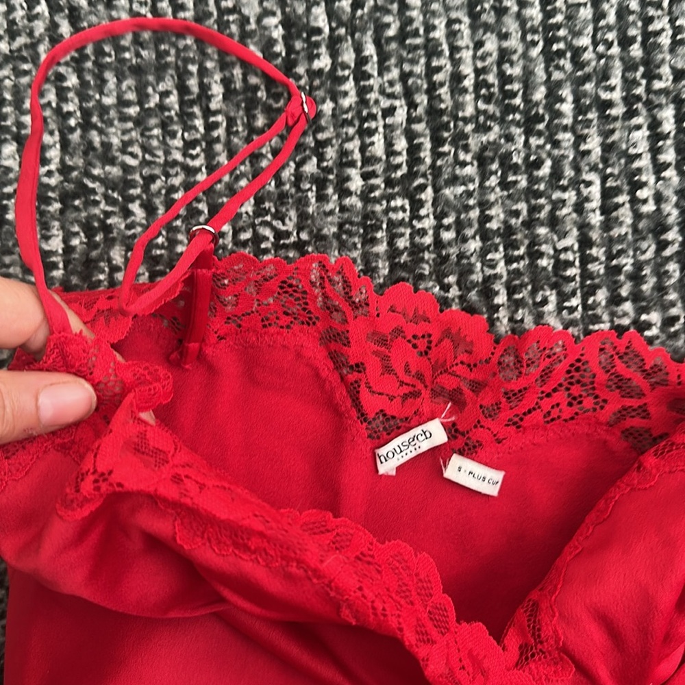 House of CB “Valencia” Red Corset Dress Set S+ Plus Top NWOT - Picture 13 of 16